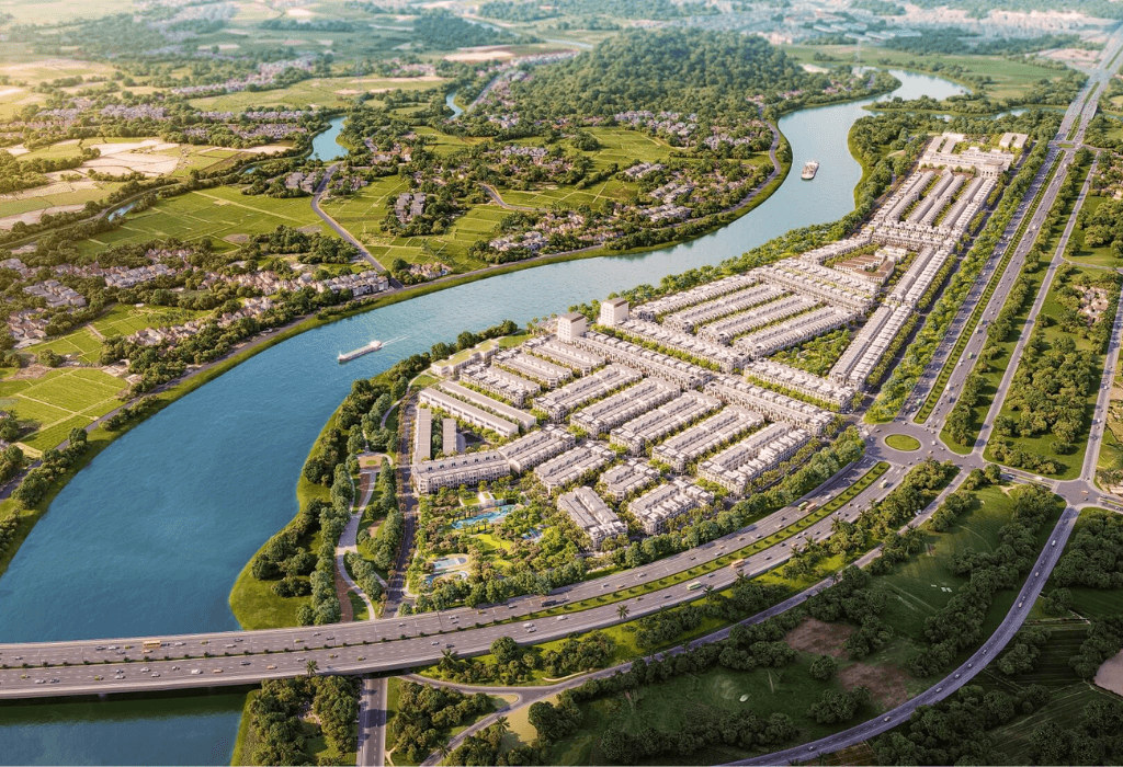 Phối cảnh dự án ven Quốc lộ 19 và sông Hà Thanh