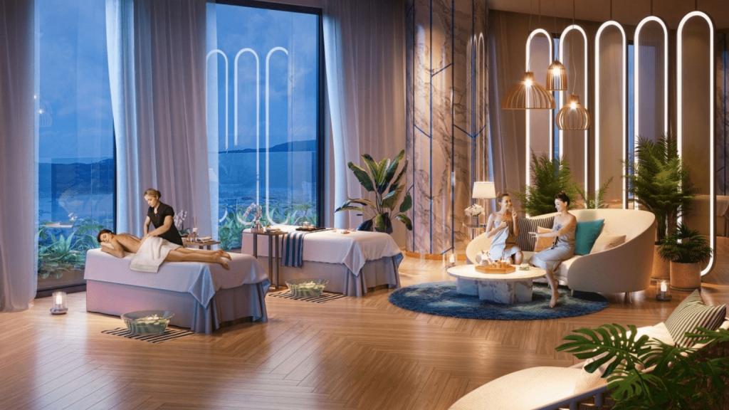 Khu chăm sóc sức khỏe, spa, gym hiện đại